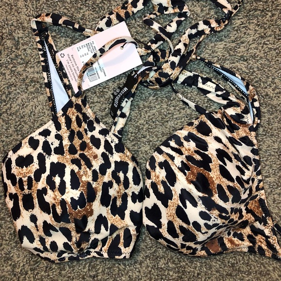 Missguided Cross Front Bikini Top. Size 10 - Picture 3 of 3